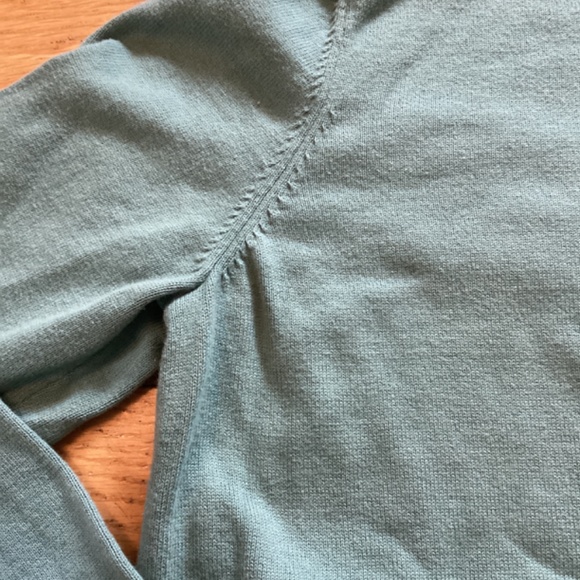 Northern reflections green/blue lightweight sweater, S petite, 100% cott… - Picture 2 of 5